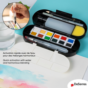 WATERCOLOUR TRAVEL KIT-17 PIECES