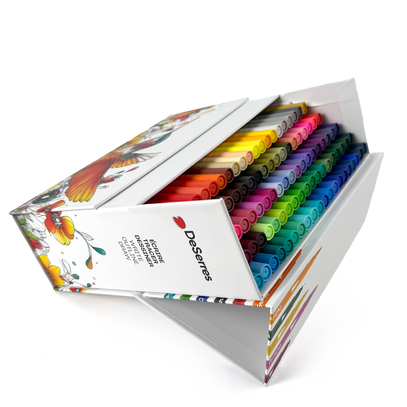 DOUBLE-TIP MARKERS-ASSORTED COLOURS-100 PIECES
