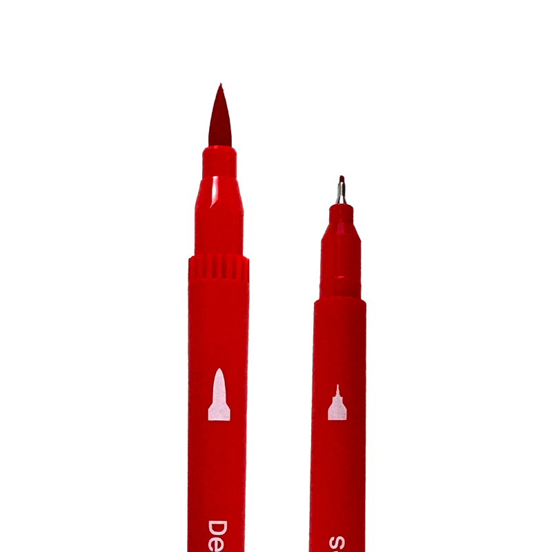 DOUBLE-TIP MARKERS-ASSORTED COLOURS-100 PIECES