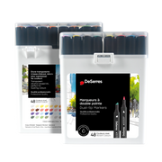 SET OF 48 ALCOHOL DUAL-TIP MARKERS