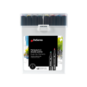 SET OF 48 ALCOHOL DUAL-TIP MARKERS