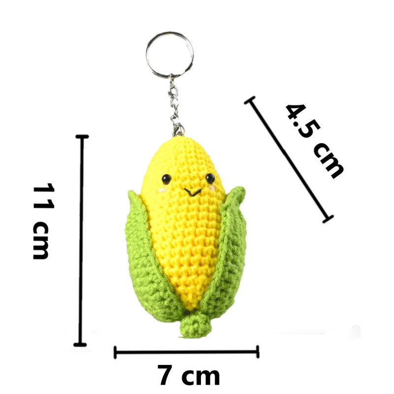 CORN KEYCHAIN DIY  CROCHET KIT