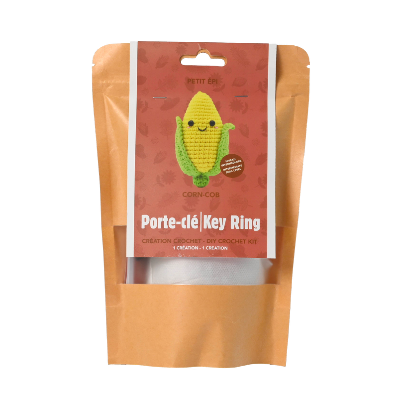 CORN KEYCHAIN DIY  CROCHET KIT