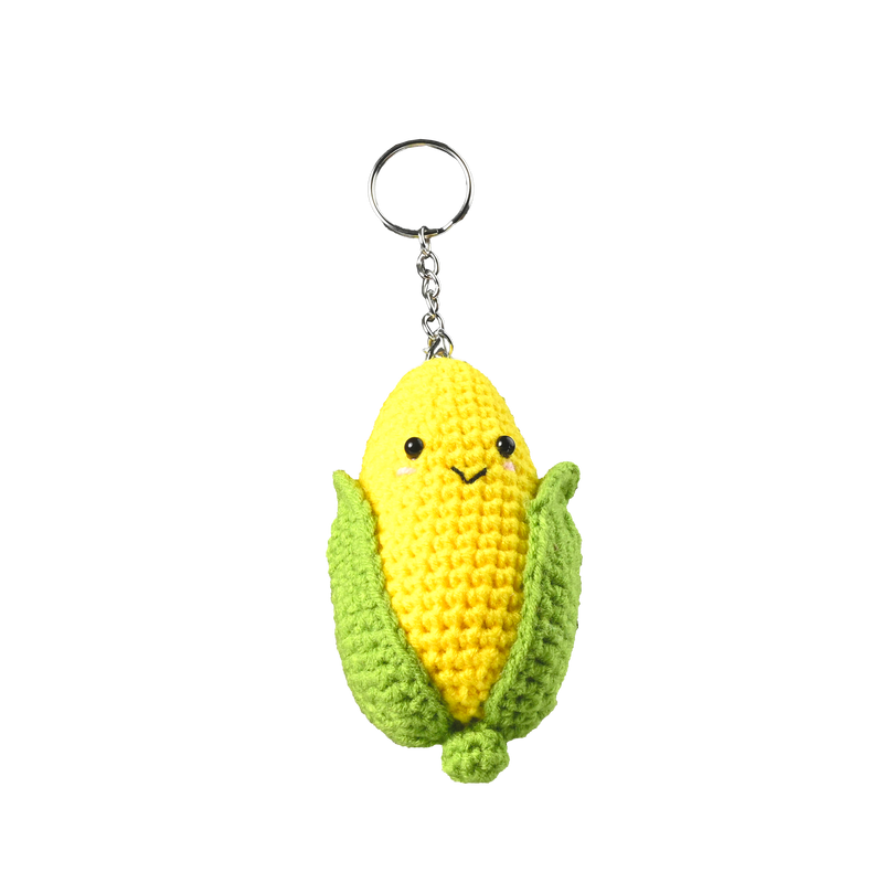 CORN KEYCHAIN DIY  CROCHET KIT