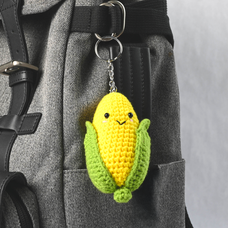 CORN KEYCHAIN DIY  CROCHET KIT