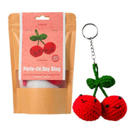 CHERRIES KEYCHAIN DIY  CROCHET KIT