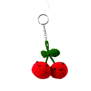 CHERRIES KEYCHAIN DIY  CROCHET KIT