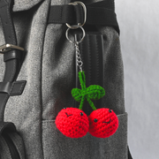 CHERRIES KEYCHAIN DIY  CROCHET KIT