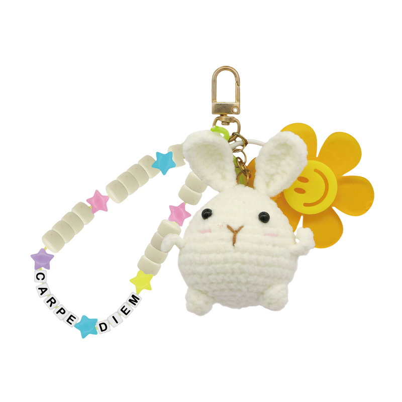 LITTLE BUNNY KEYCHAIN DIY CROCHET KIT