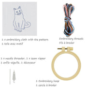 MITTENS KITTY CROSS STITCH KIT