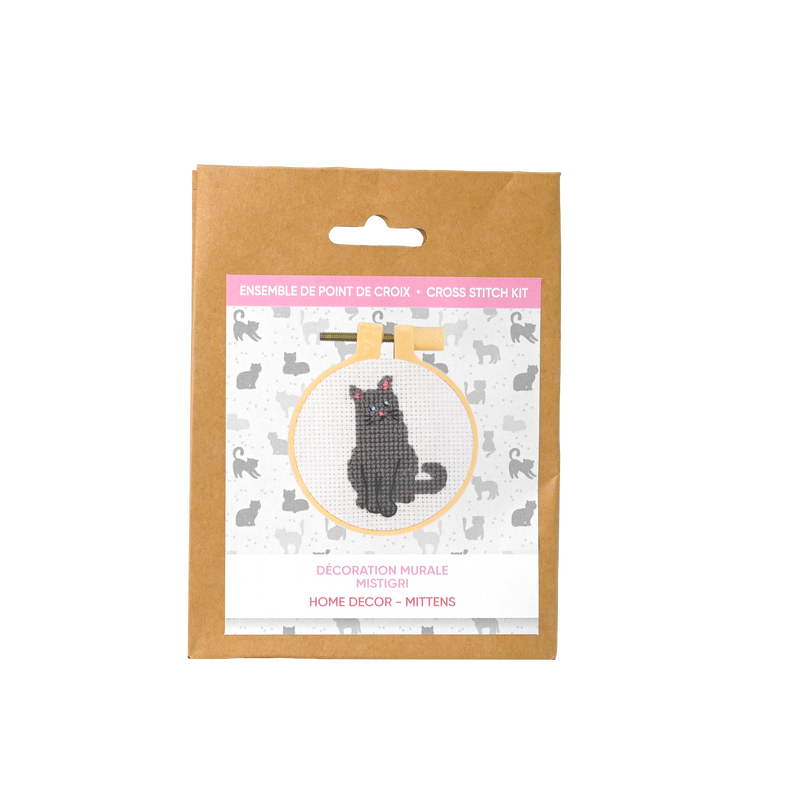 MITTENS KITTY CROSS STITCH KIT