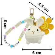 LITTLE BUNNY KEYCHAIN DIY CROCHET KIT