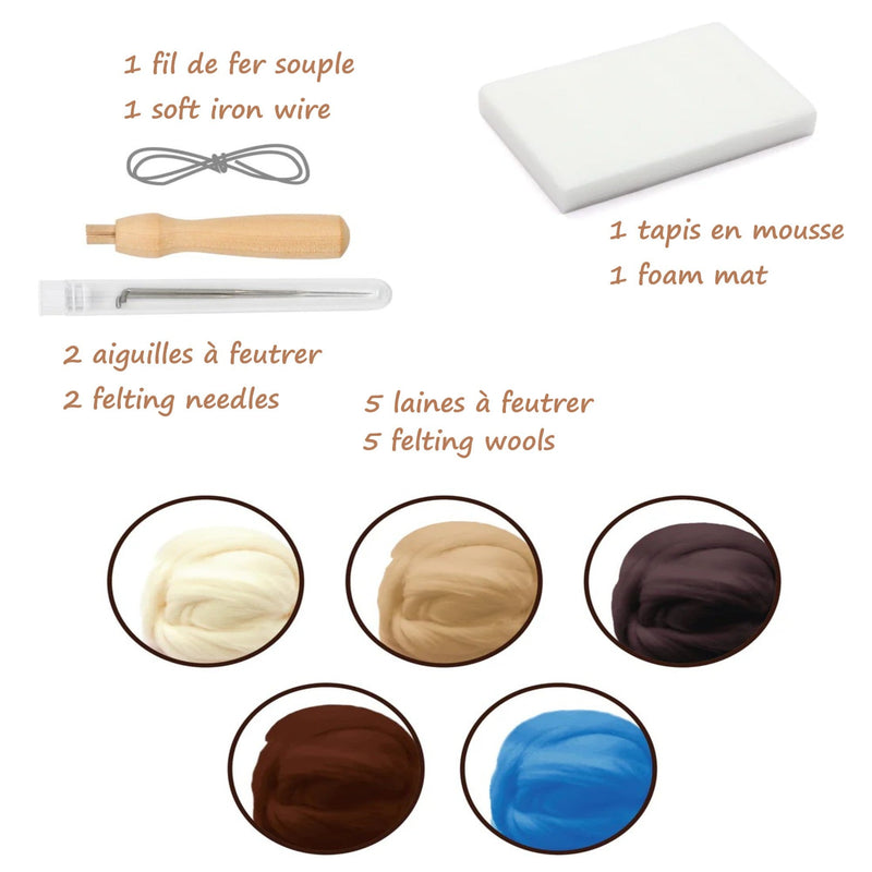 TONKINESE CAT NEEDLE FELTING KIT