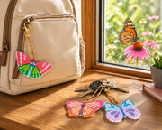 DIAMOND ART DIY KEYCHAINS- BUTTERFLY