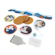 DIAMOND ART DIY COASTER SET- CATS