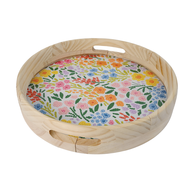 DIAMOND ART DIY TRAY- FLOWERS
