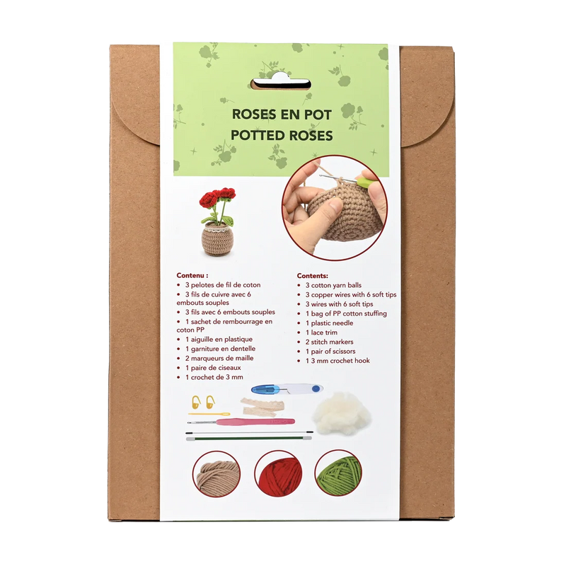 Broderie - KIT DE CROCHET DIY ROSES