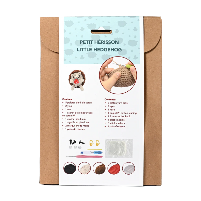 Broderie - KIT DE CROCHET À FAIRE SOI-MÊME HÉRISSON CŒUR