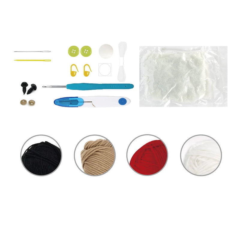 Broderie - KIT DE CROCHET À FAIRE SOI-MÊME BONHOMME DE PAIN D'ÉPICES