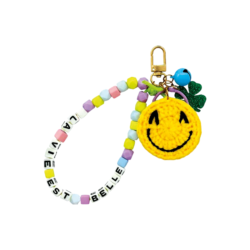 Broderie - KIT DE BRICOLAGE PORTE-CLÉS SMILEY AU CROCHET