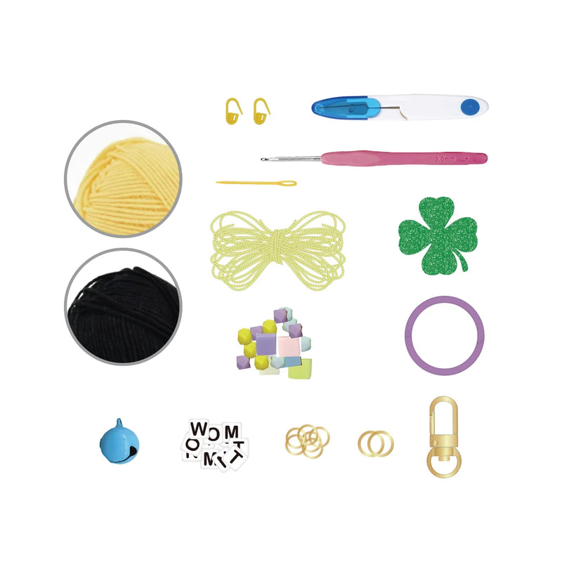 Broderie - KIT DE BRICOLAGE PORTE-CLÉS SMILEY AU CROCHET