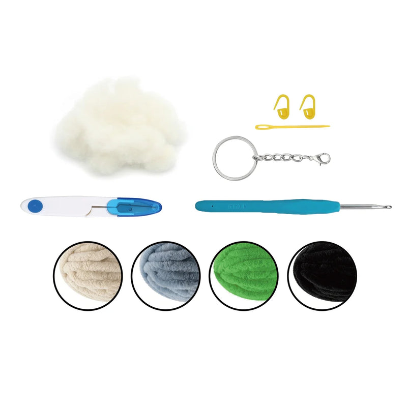 Broderie - KIT DE BRODERIE DE PORTE-CLÉS EN FIL PELUCHEUX - KOALA