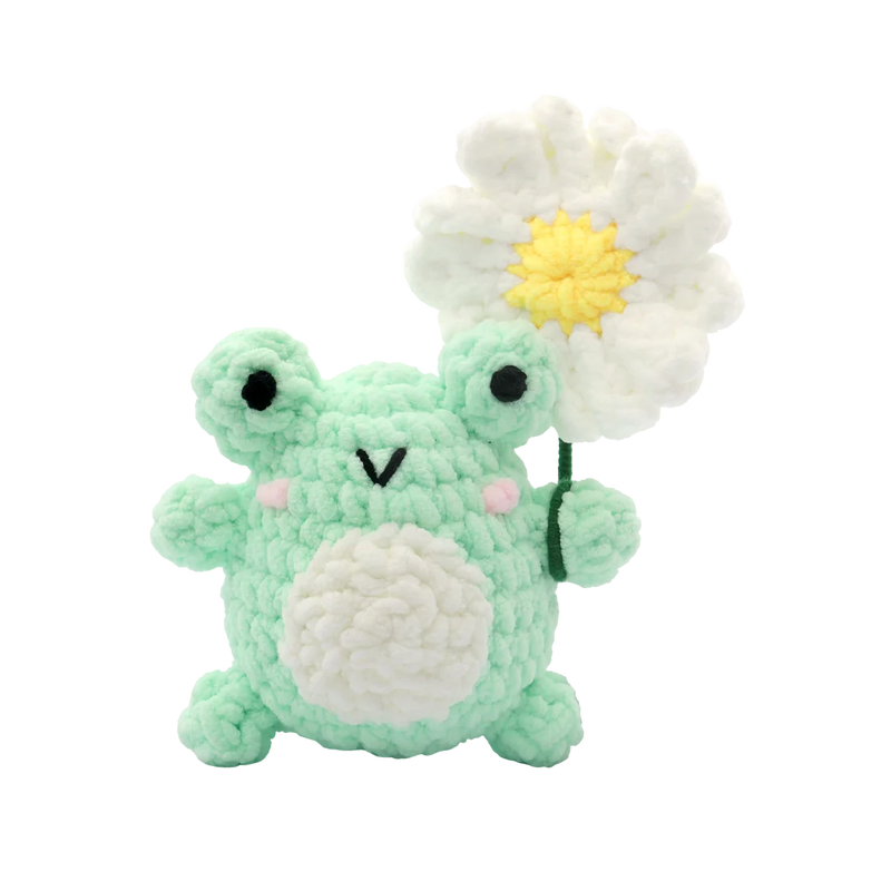 Broderie - KIT DE BRICOLAGE FIL PELUCHEUX - GRENOUILLE