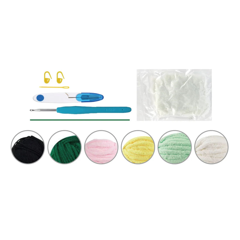 Broderie - KIT DE BRICOLAGE FIL PELUCHEUX - GRENOUILLE