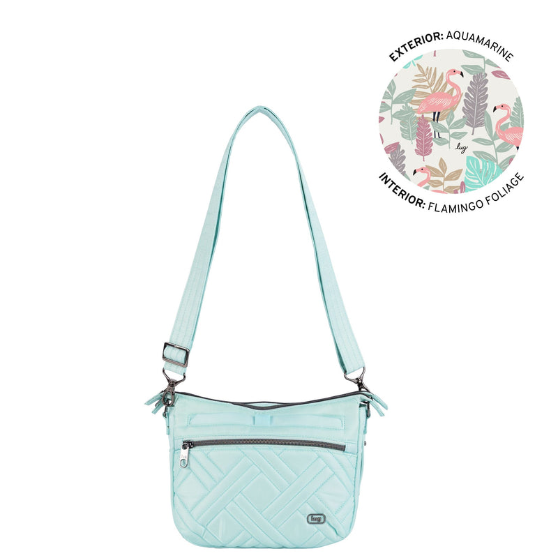 LUG - Double Dash Crossbody Bag-AQUAMARINE