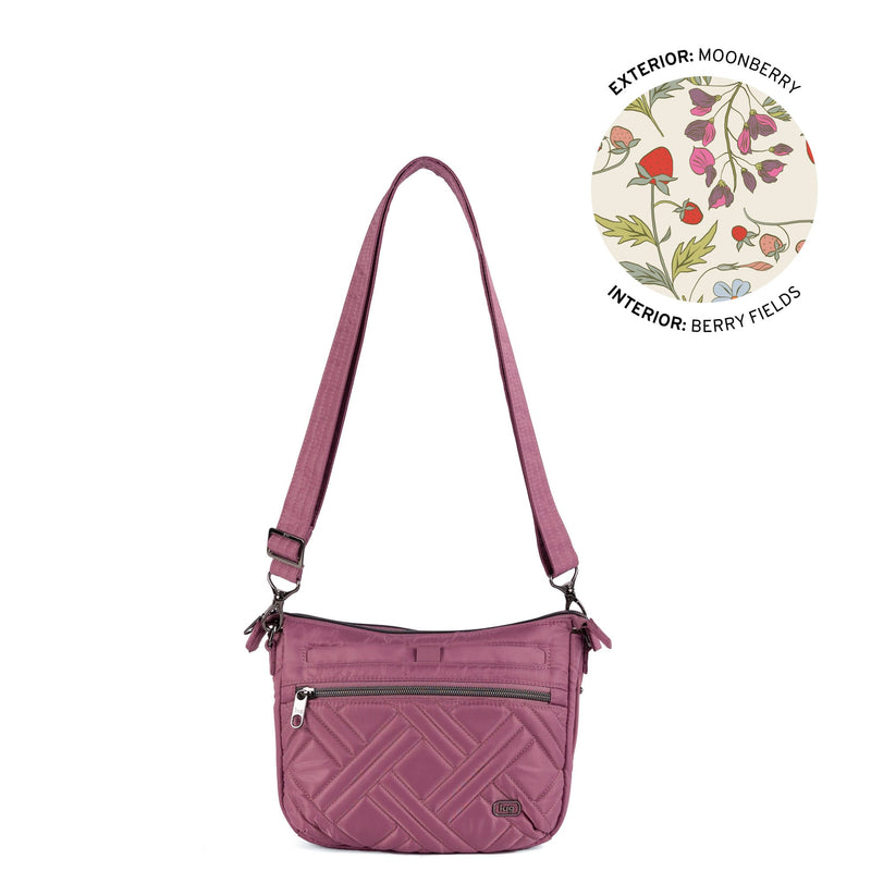 LUG - Double Dash Crossbody Bag-MOONBERRY