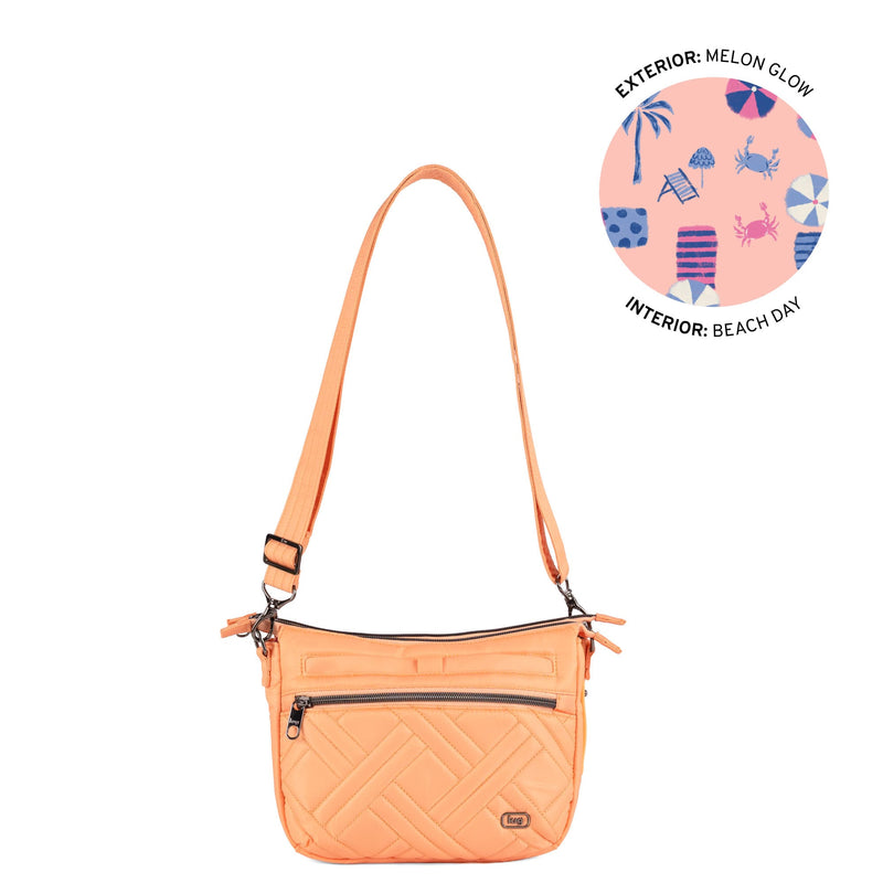 LUG - Double Dash Crossbody Bag-MELON GLOW