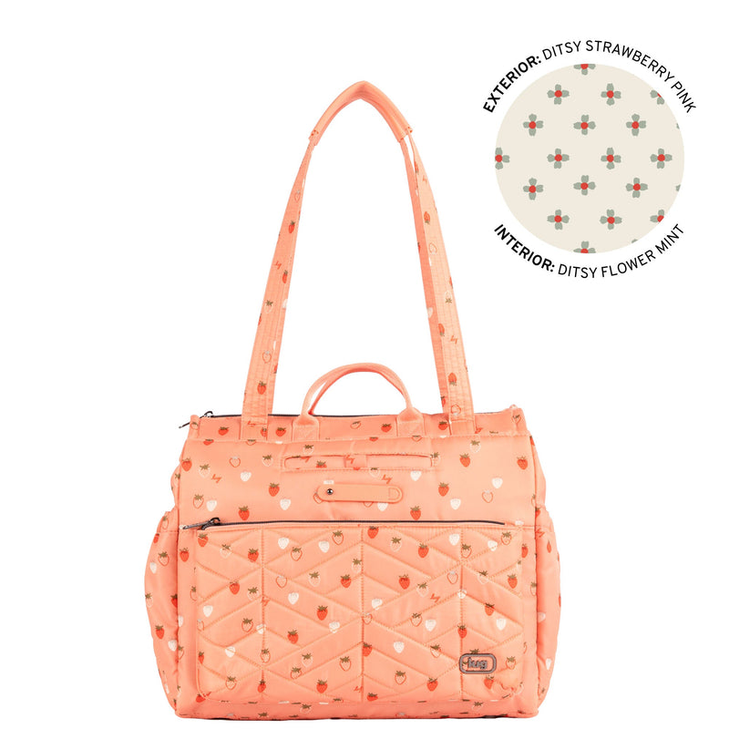 LUG - Soprano 2 Tote Bag-DITSY STRAWBERRY PINK