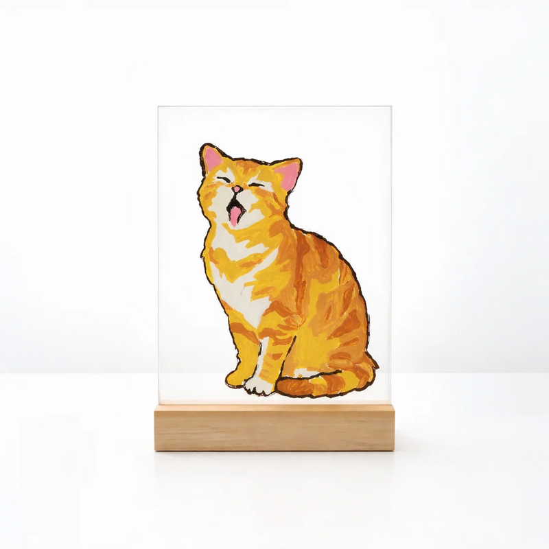 Broderie - PEINTURE PAR NUMÉROS KIT SUR SURFACE ACRYLIQUE - CHAT