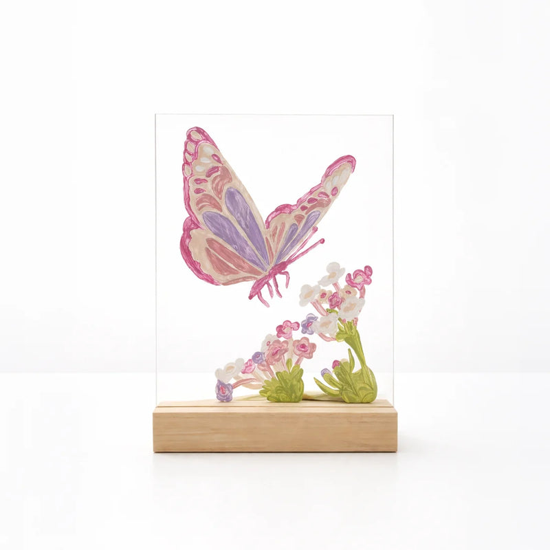 Broderie - PEINTURE PAR NUMÉROS SUR SURFACE ACRYLIQUE - PAPILLON