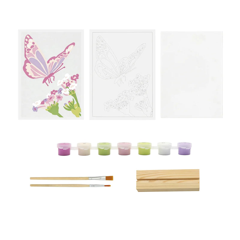 Broderie - PEINTURE PAR NUMÉROS SUR SURFACE ACRYLIQUE - PAPILLON