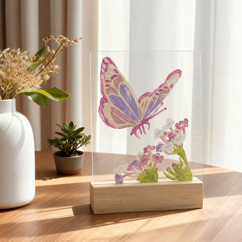 Broderie - PEINTURE PAR NUMÉROS SUR SURFACE ACRYLIQUE - PAPILLON