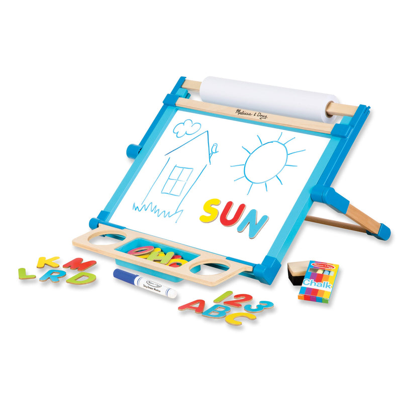 Melissa & Doug - Double-Sided Magnetic Tabletop Easel - easel and art supplies