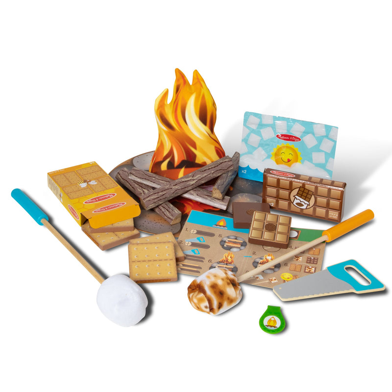 Melissa & Doug - Let's Explore Campfire S'Mores Play Set - campfire set and accessories