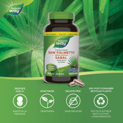 Nature’s Way – Saw Palmetto Berry – 585 mg | 180 Vegetarian Capsules – vegetarian and Non-GMO features