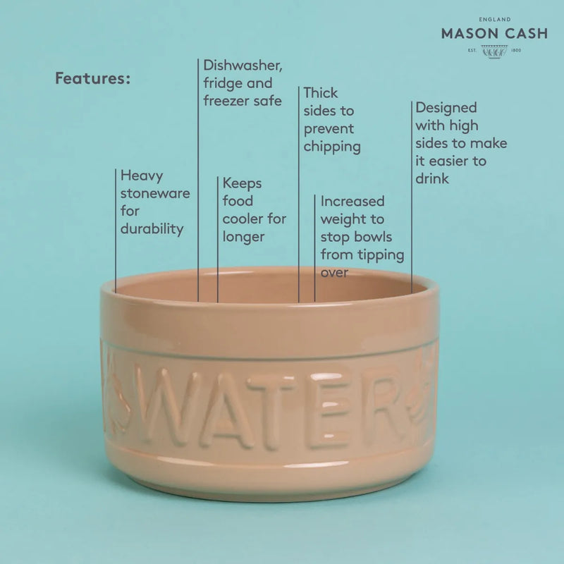 Mason Cash - PET Lettered Dog Water Bowl Cane