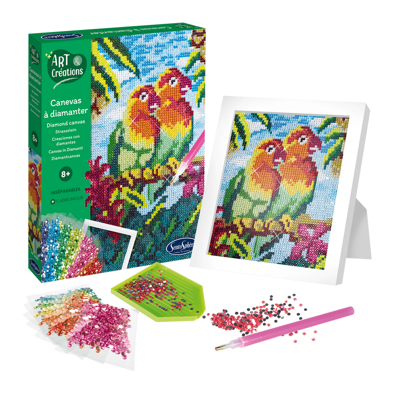 DIAMOND CANVAS - LOVEBIRDS