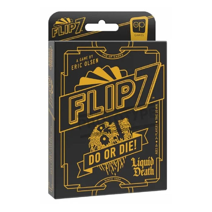 USAopoly Flip 7: Liquid Death Edition card game box