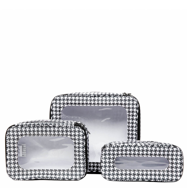LUG - Bento Boxes - Organizer Pouches - 3-Piece Set - Micro Houndstooth Black