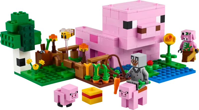 LEGO - 21268 - MINECRAFT - The Baby Pig House - 238pcs