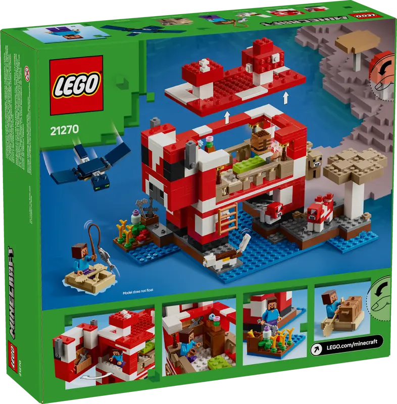 LEGO - 21270 - MINECRAFT - The Mooshroom House - 500pcs