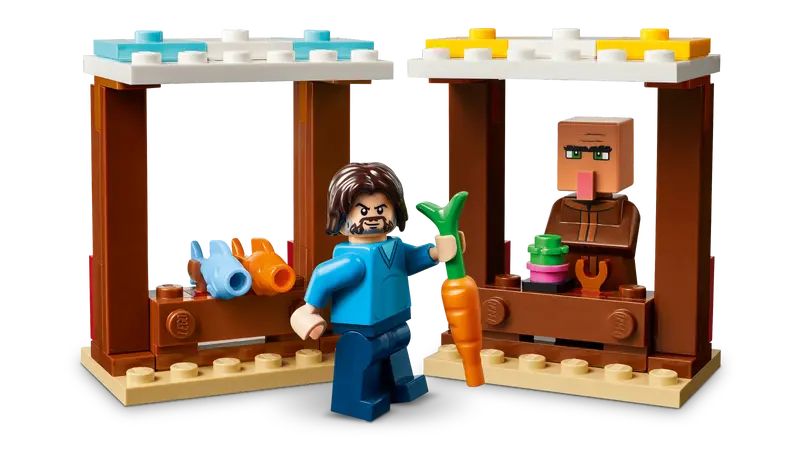 LEGO - 21273 - MINECRAFT - The Ghast Balloon Village Attack - 555pcs