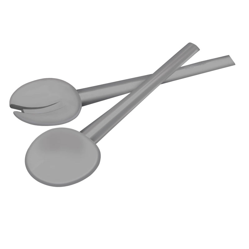 Guzzini salad servers in dark grey