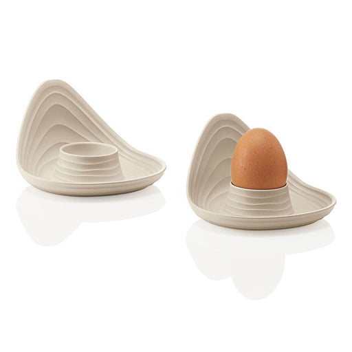 Guzzini Tierra Egg Cups, Set of 2, in milk white