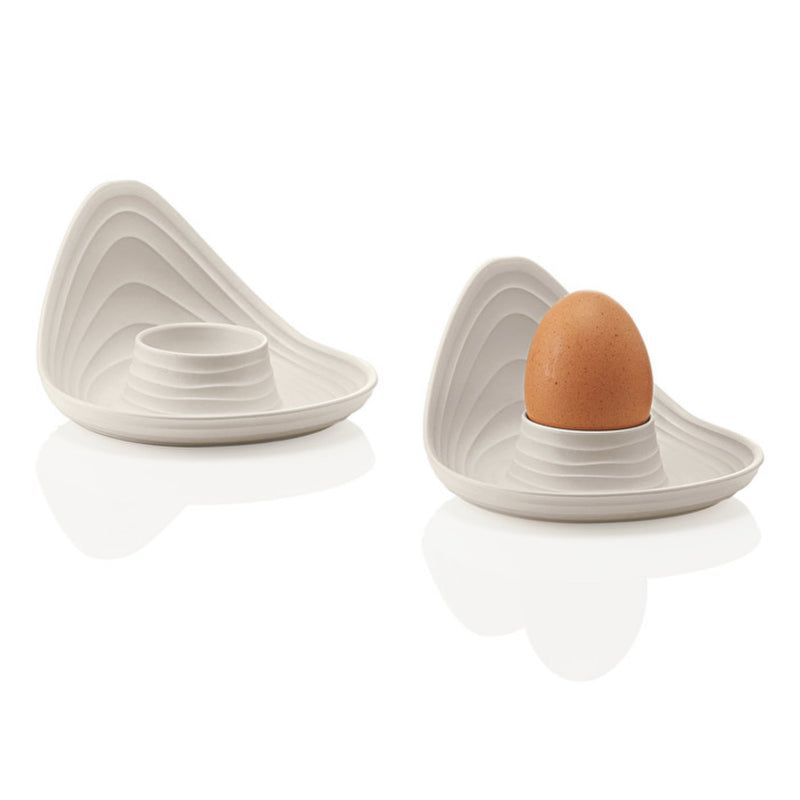 Guzzini Tierra Egg Cups, Set of 2, in milk white – view 3