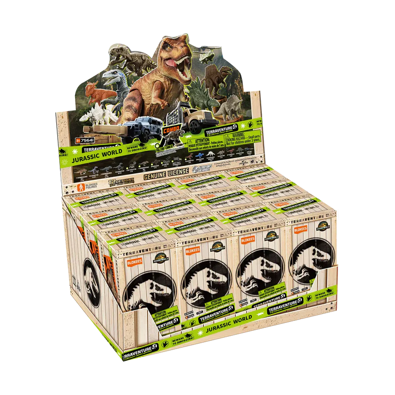 BLOKEES - JURASSIC WORLD -TERRAVENTURE SURPRISE WAVE 1- DINOS